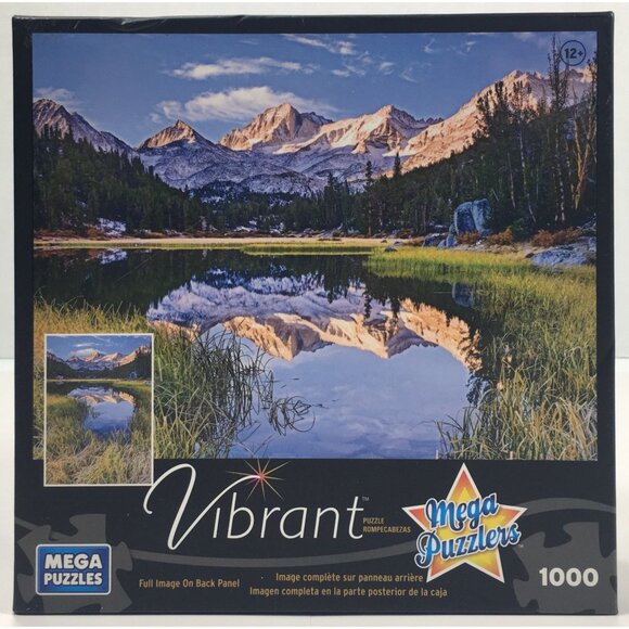 Mega Puzzles Vibrant Jigsaw Puzzle 1000 Piece High Sierra Reflections - Picture 1 of 6